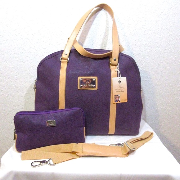 Joy Mangano Bags Joy Mangano Paris Luxury Leather Tote W Matching